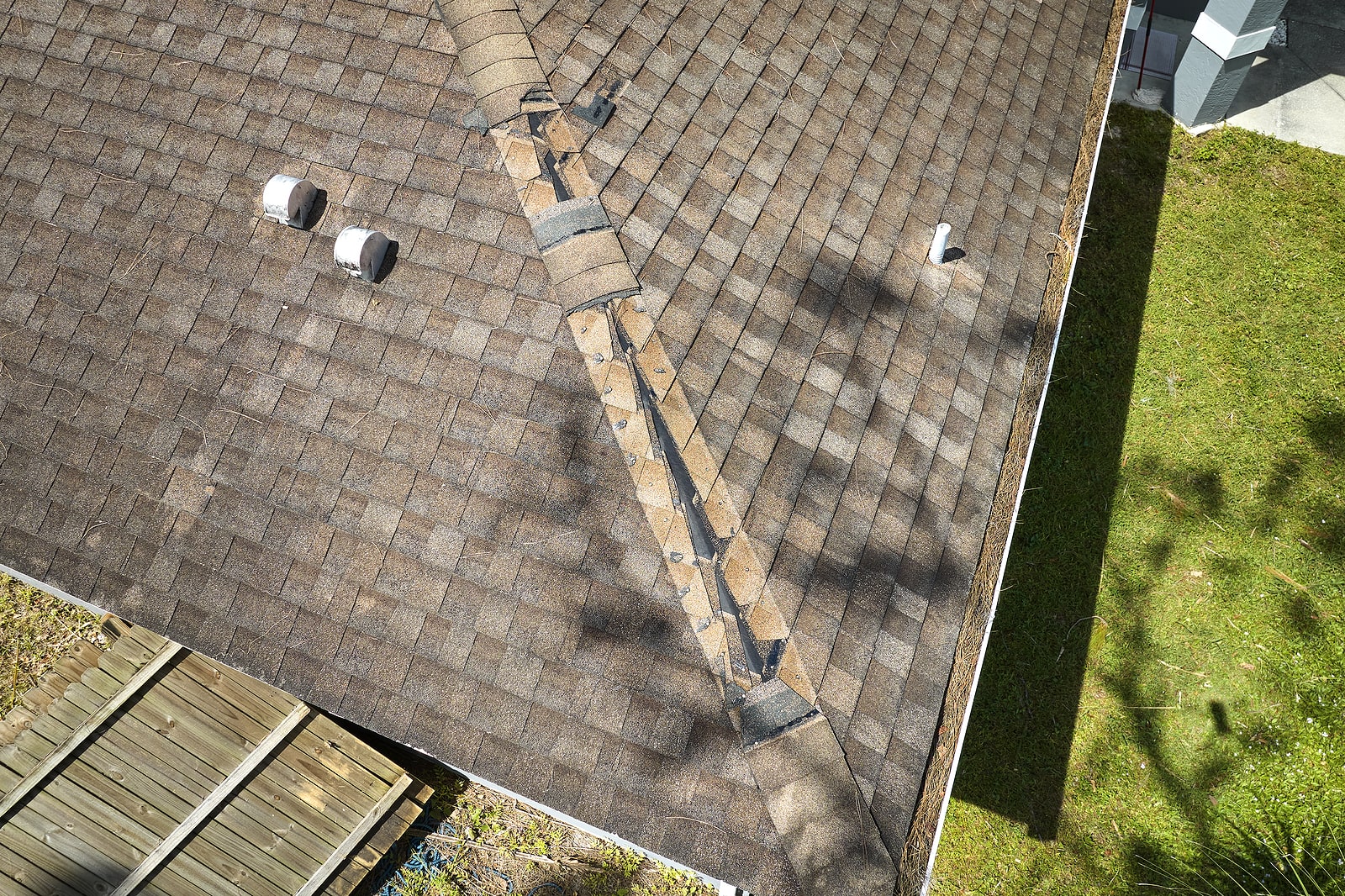 Damaged Roof Inspection