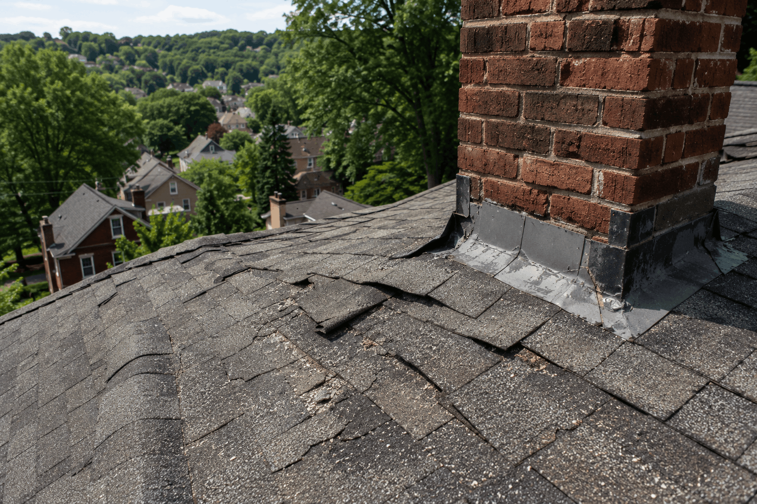 Typical Pittsburgh Roof Damage